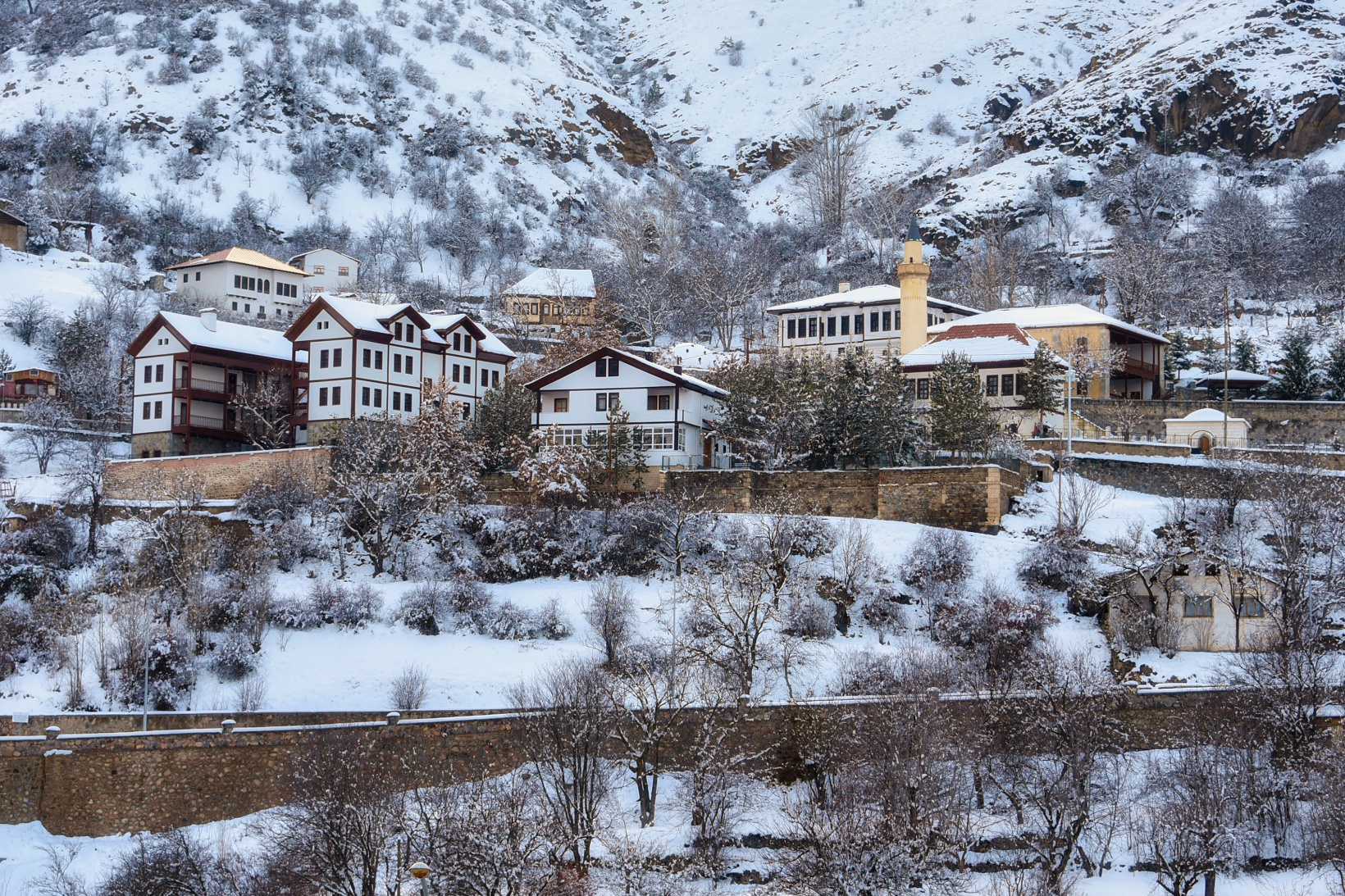 Tarihi kentte kış güzelliği 18
