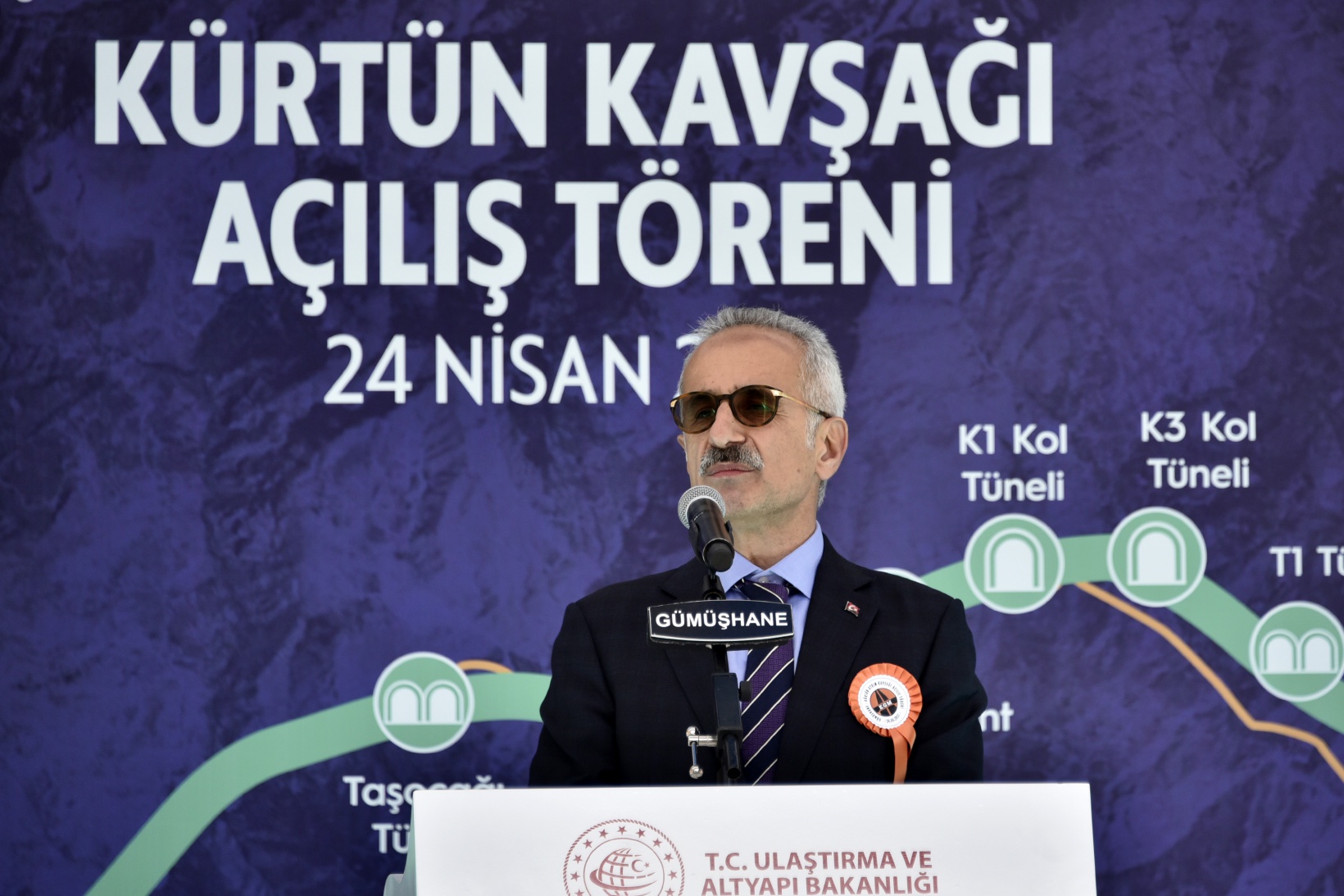 Kürtün Ayrım Kavşağı ve Tüneli törenle hizmete girdi   15