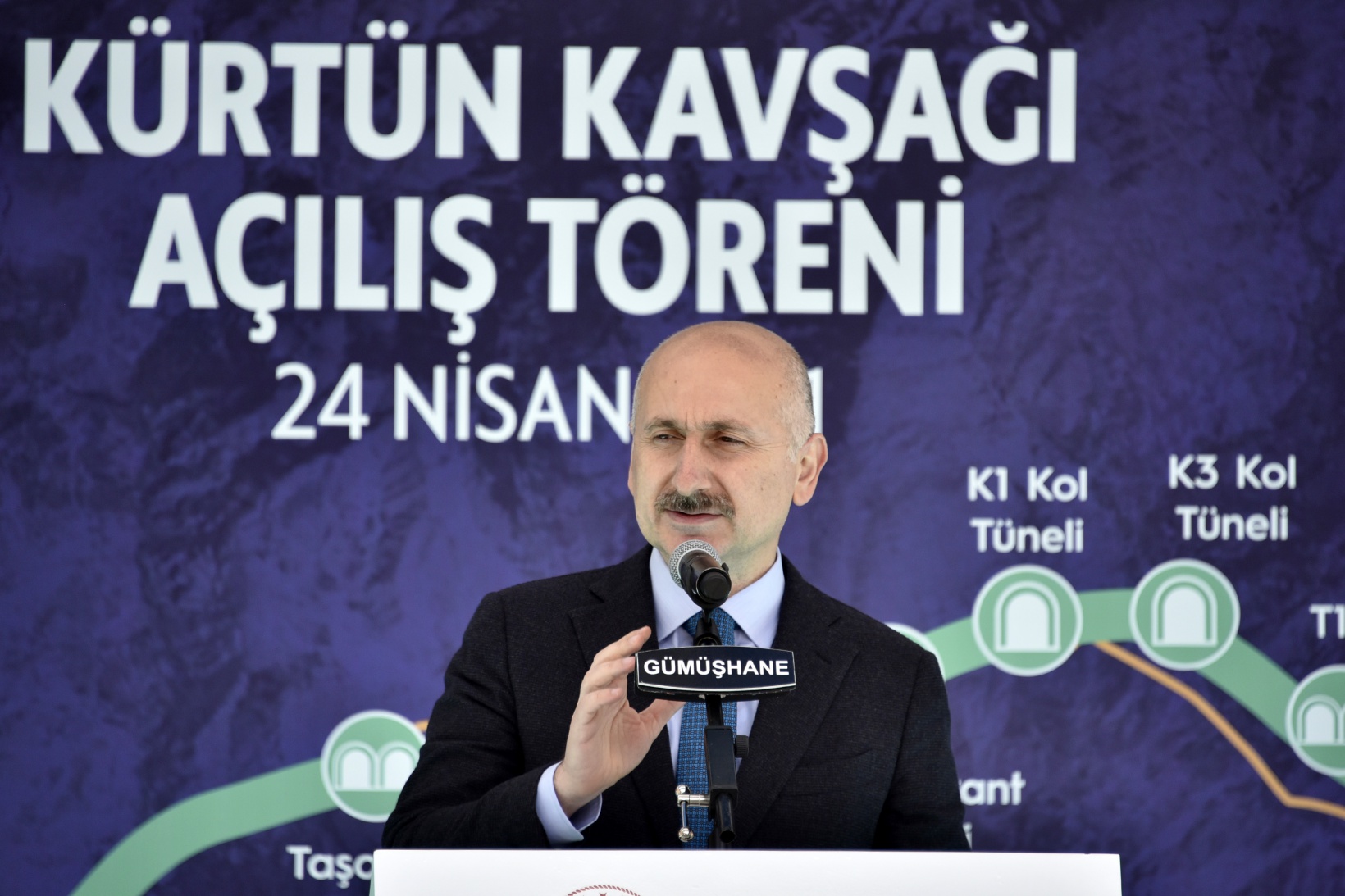 Kürtün Ayrım Kavşağı ve Tüneli törenle hizmete girdi   11