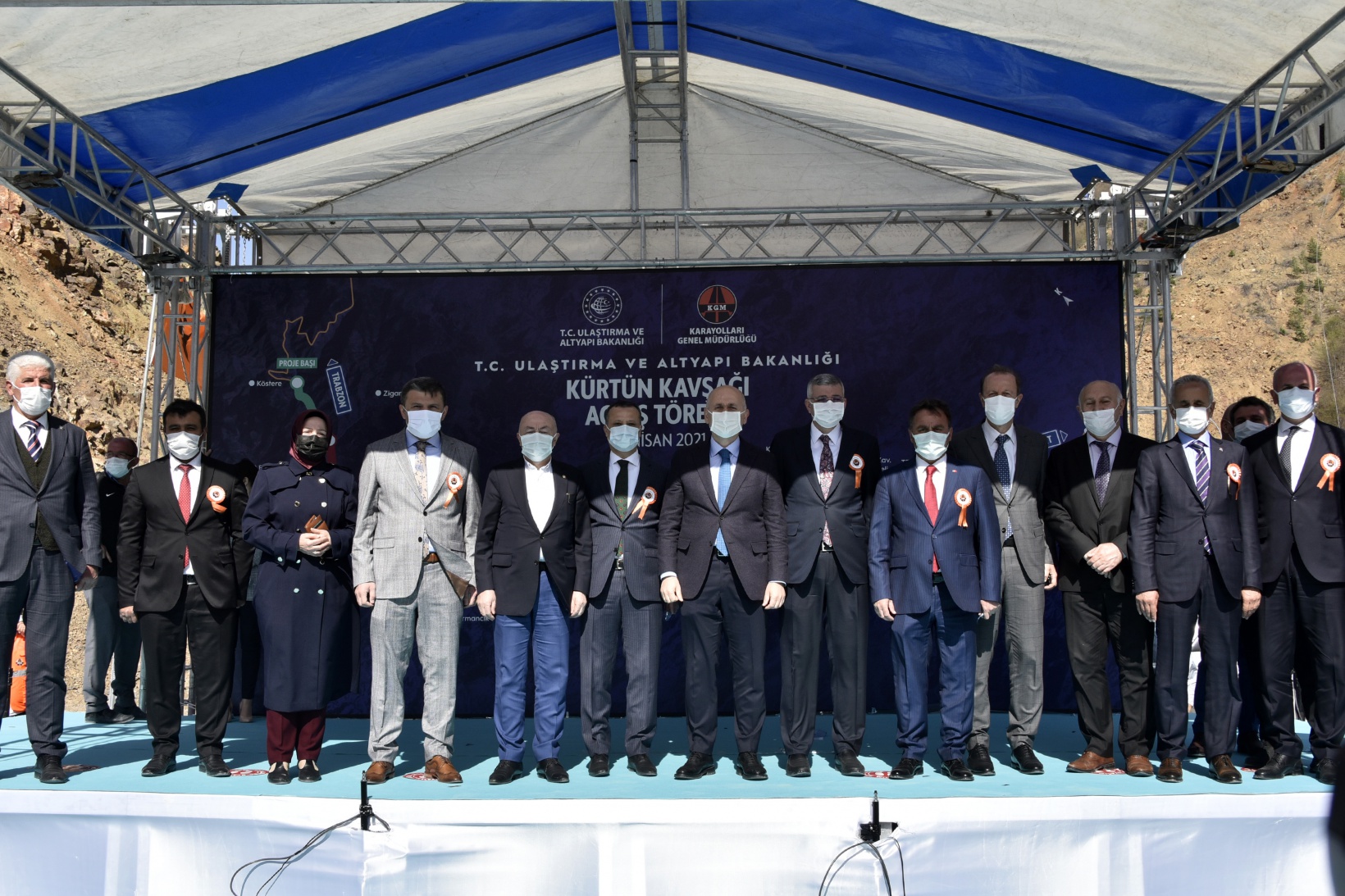 Kürtün Ayrım Kavşağı ve Tüneli törenle hizmete girdi   34