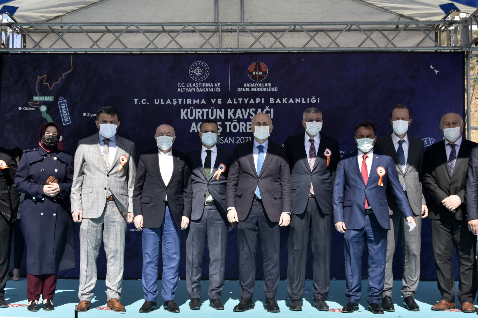 Kürtün Ayrım Kavşağı ve Tüneli törenle hizmete girdi   26