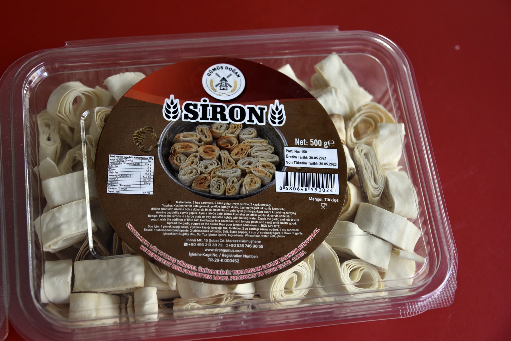 Gümüşhane Sironu Avrupa'ya açıldı 6