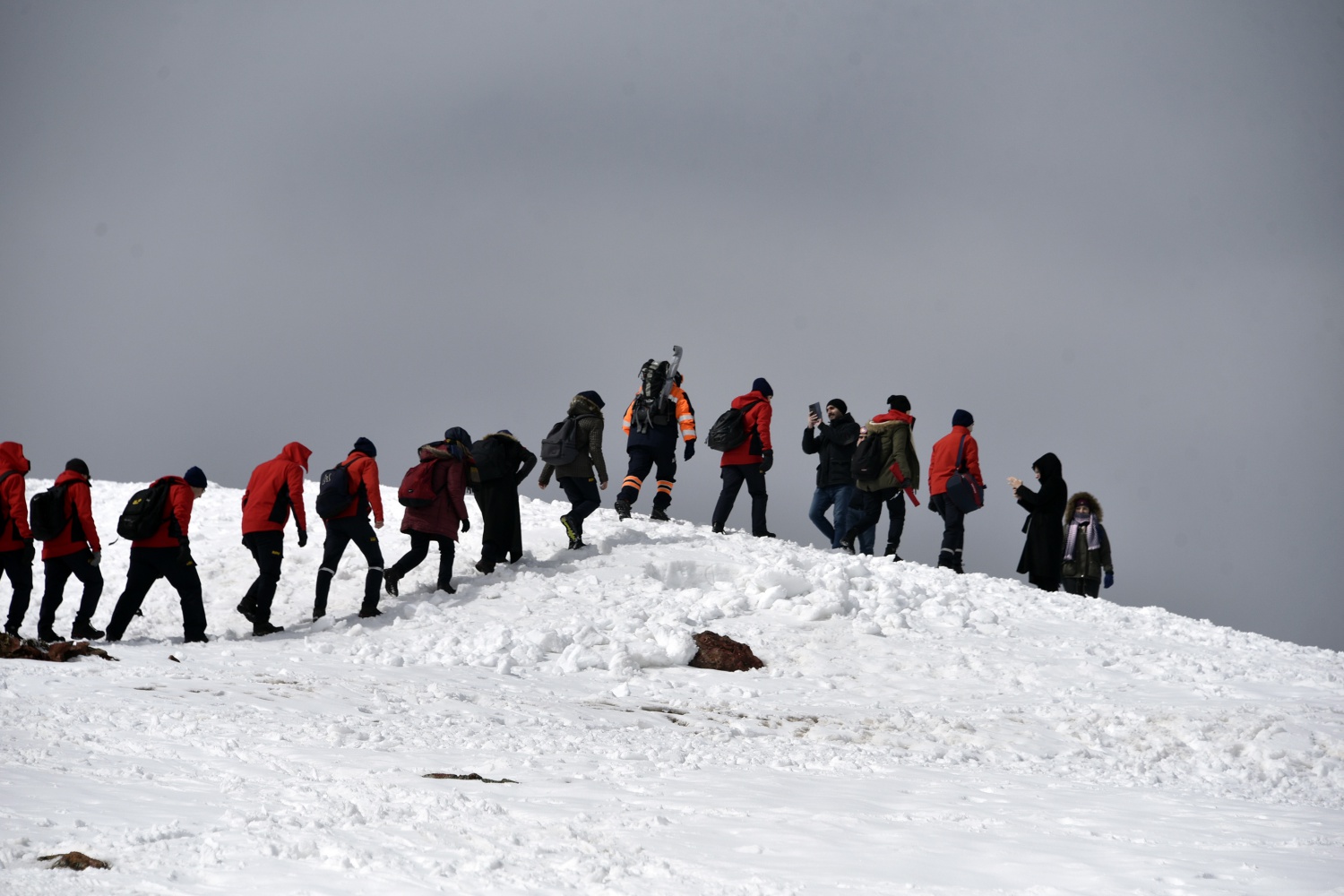 Zigana Dağında 100 personelle çığ tatbikatı 9