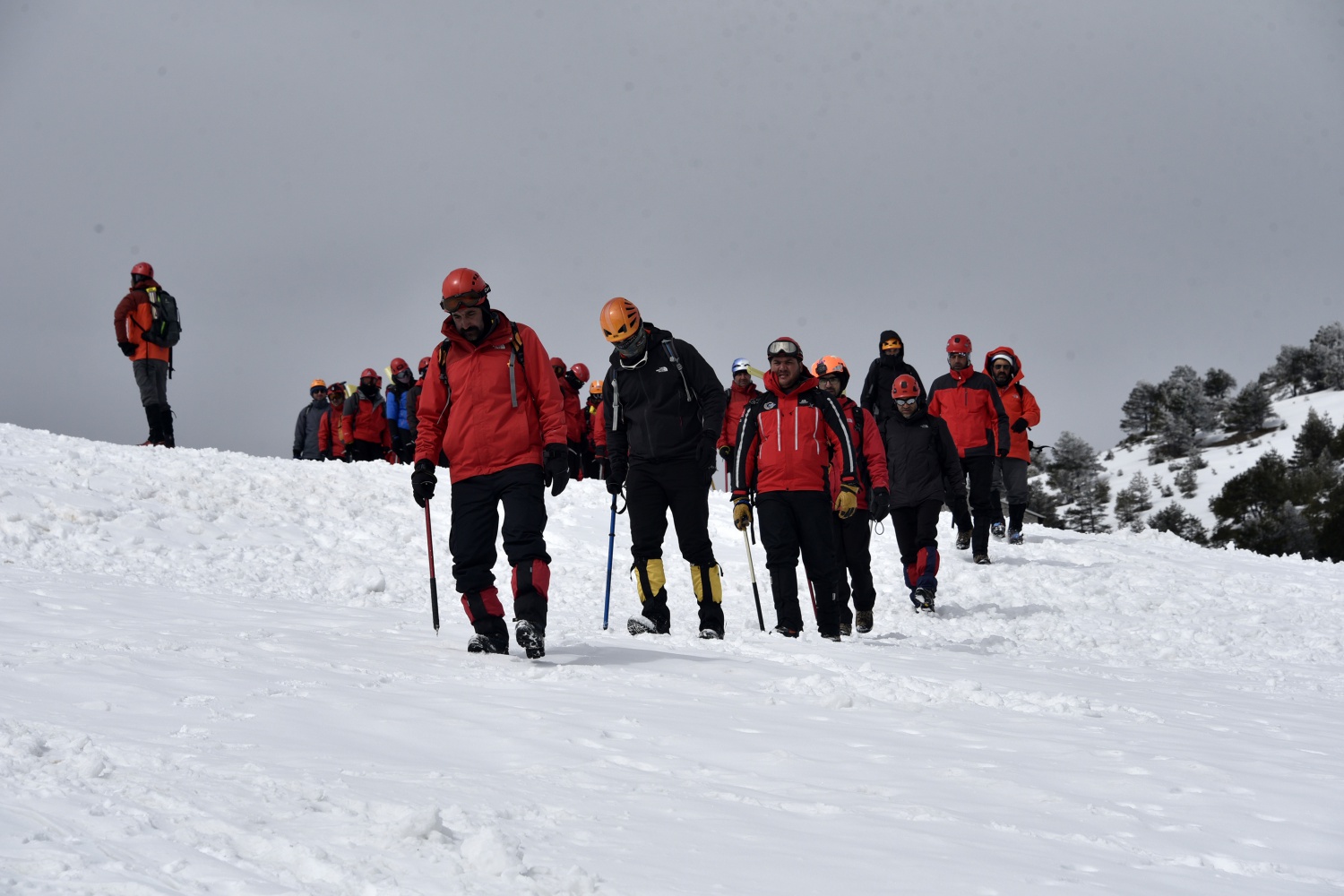 Zigana Dağında 100 personelle çığ tatbikatı 13