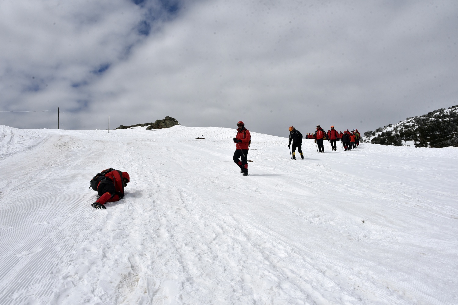Zigana Dağında 100 personelle çığ tatbikatı 39