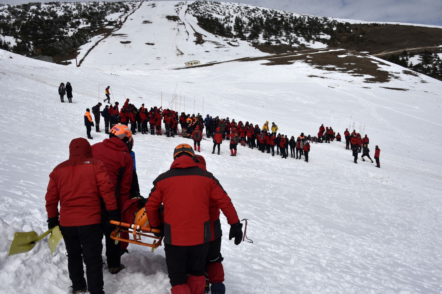 Zigana Dağında 100 personelle çığ tatbikatı 75