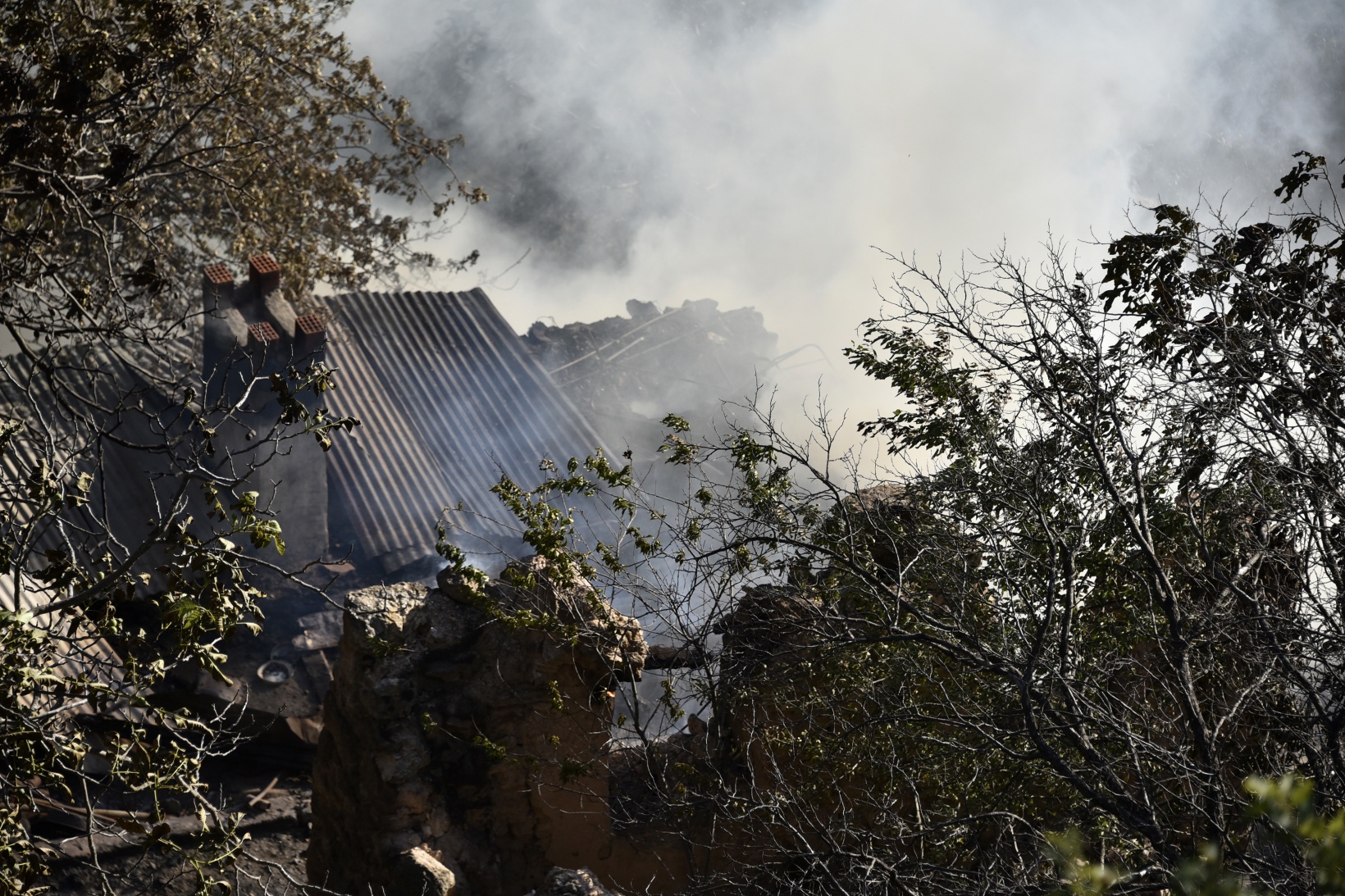 Torul'da korkutan yangın 14