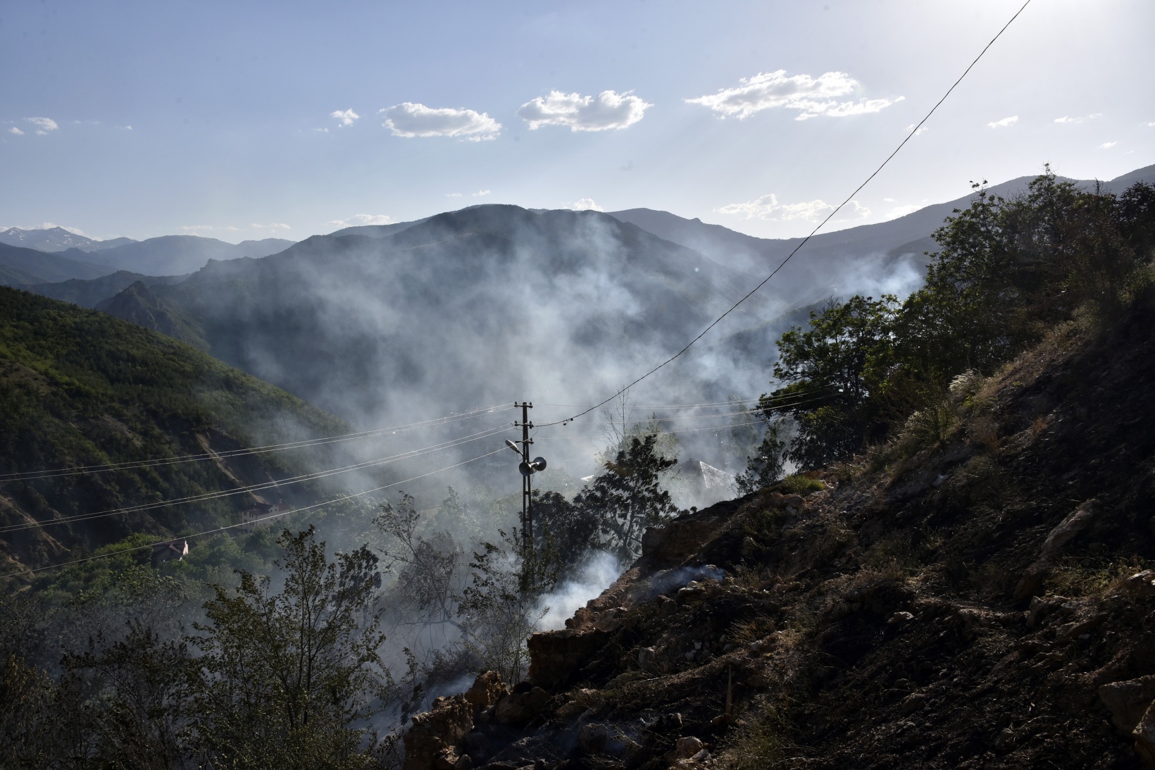 Torul'da korkutan yangın 9