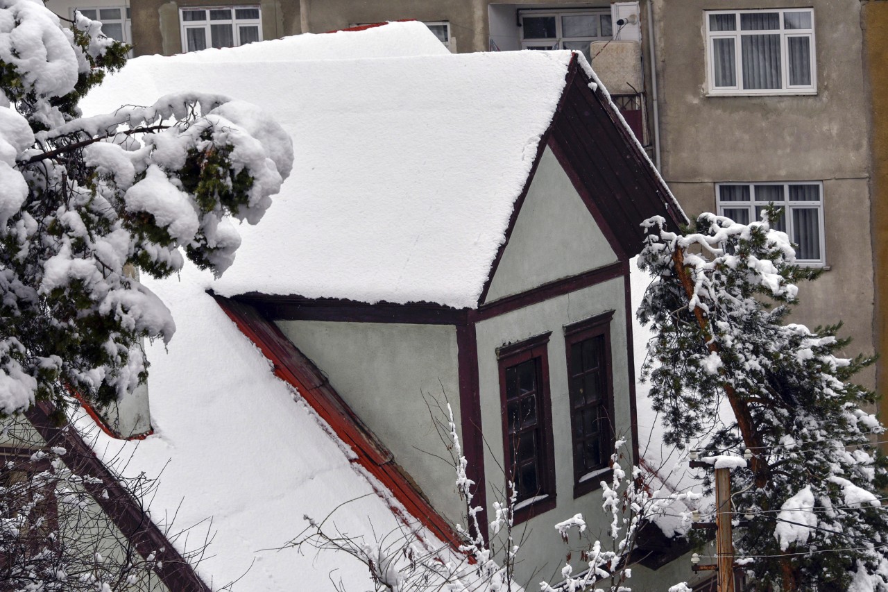 Gümüşhane 20 Mart'ta beyaza büründü 1