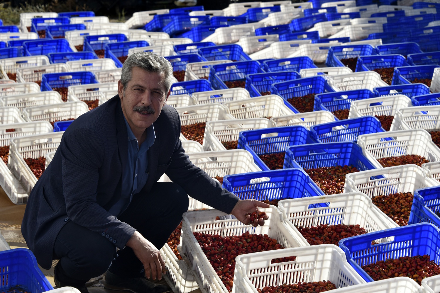 Fabrikanın bahçesi kırmızı renge büründü 18