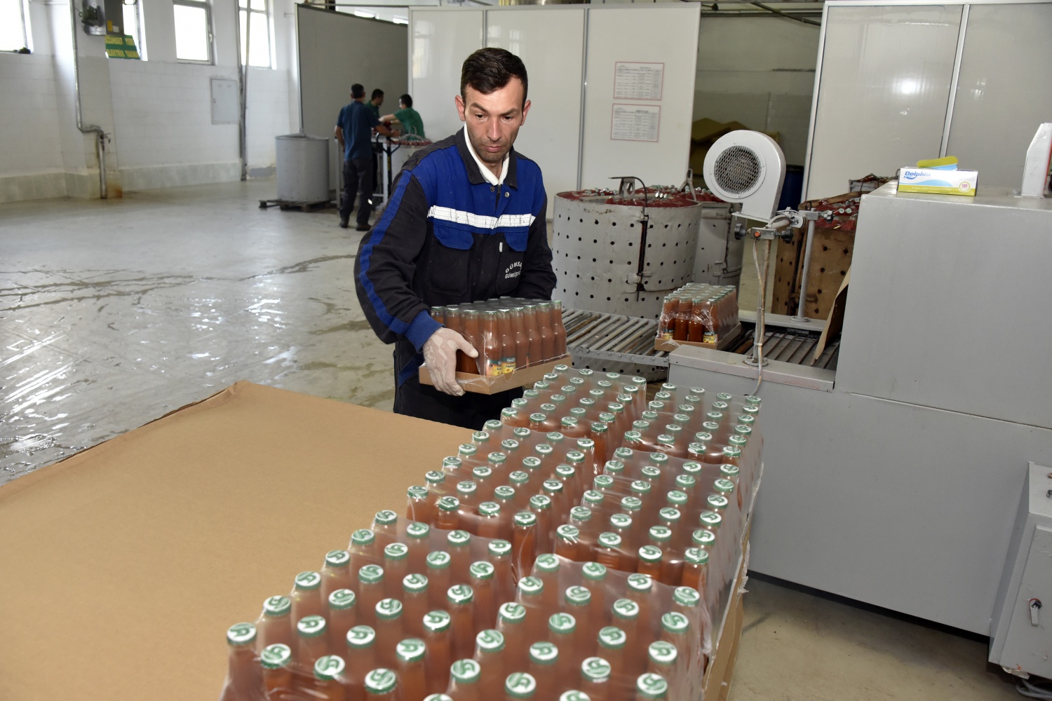 Fabrikanın bahçesi kırmızı renge büründü 6