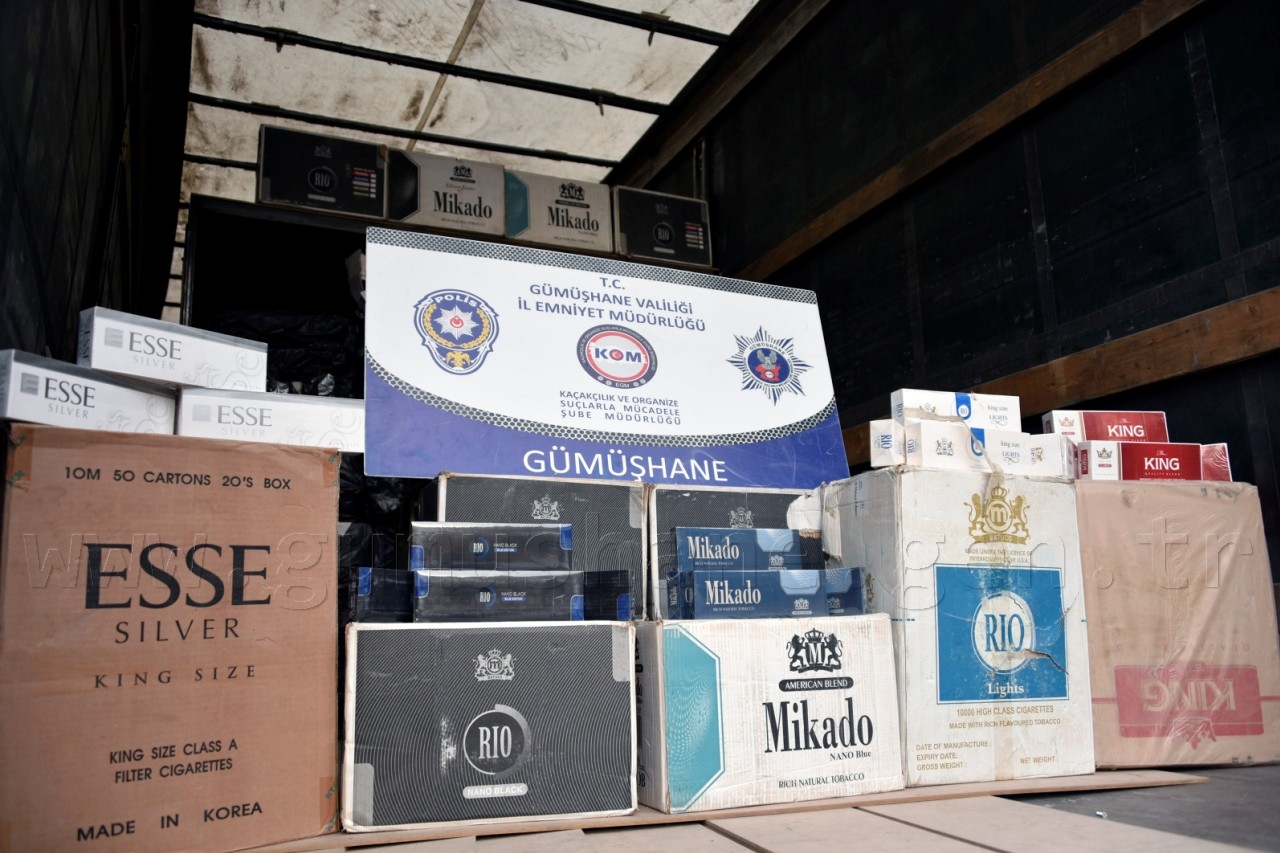 Gümüşhane’de 190 Bin Paket Kaçak Sigara Ele Geçirildi 3