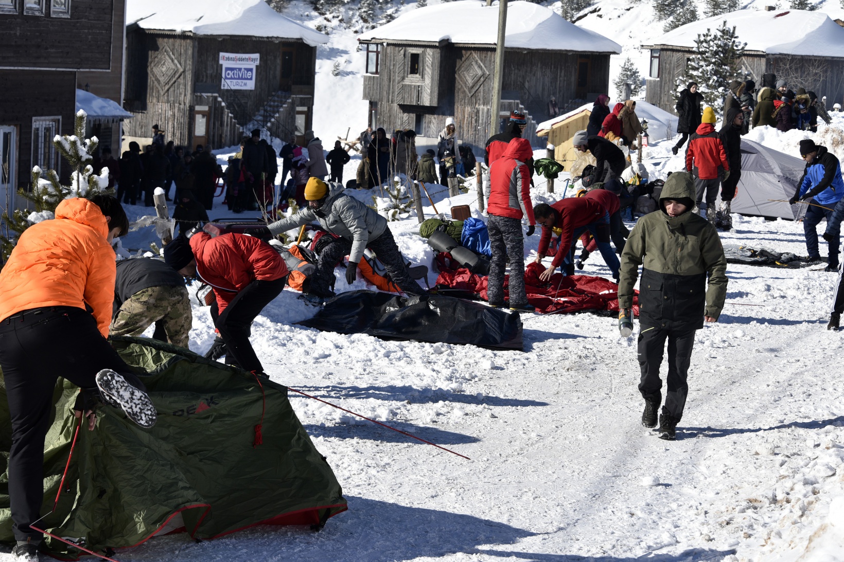 Dağcılar Zigana dağında kamp kurdu 5