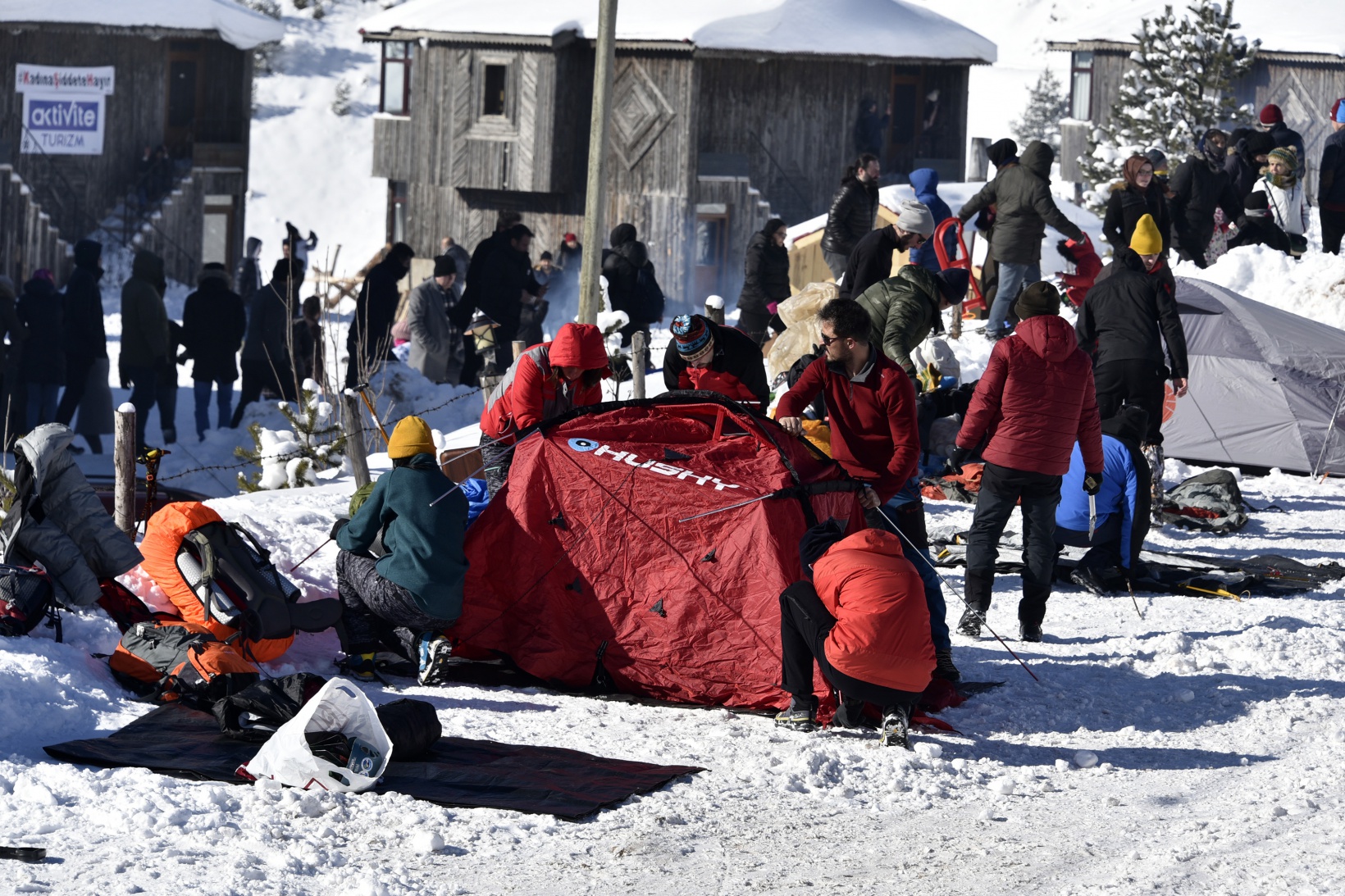 Dağcılar Zigana dağında kamp kurdu 4