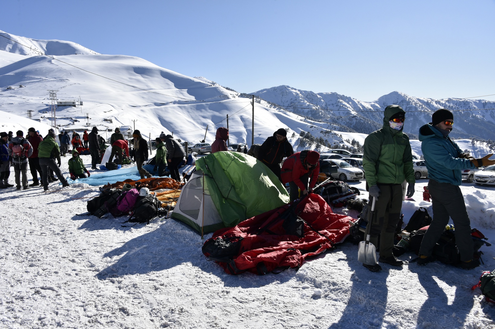 Dağcılar Zigana dağında kamp kurdu 11