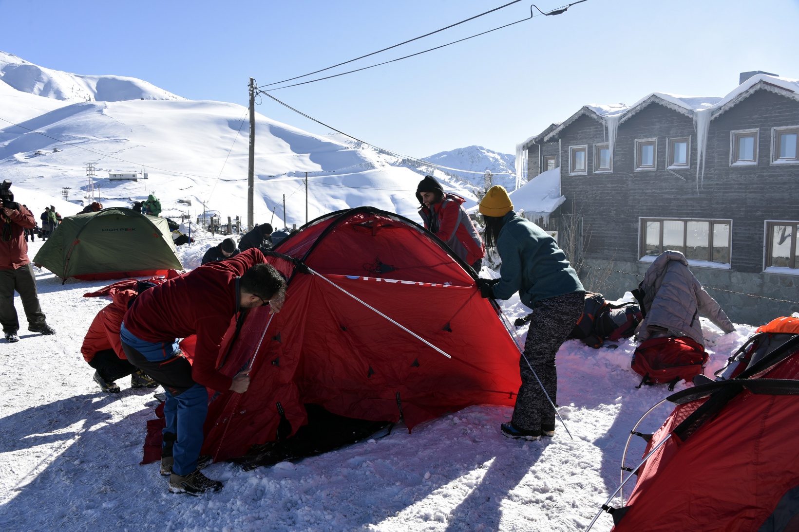 Dağcılar Zigana dağında kamp kurdu 8