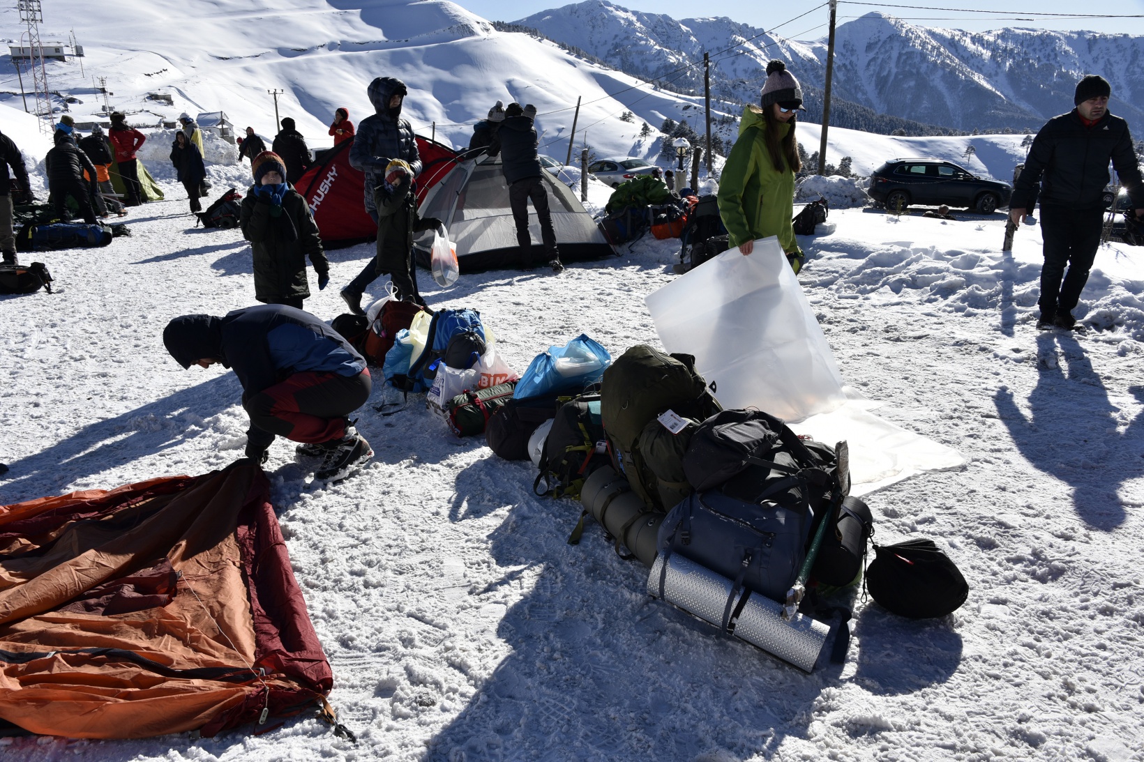 Dağcılar Zigana dağında kamp kurdu 14