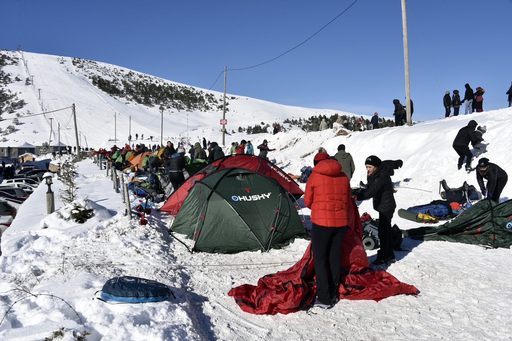 Dağcılar Zigana dağında kamp kurdu 13