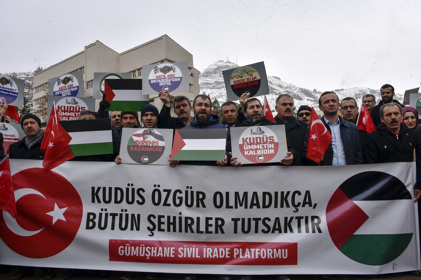 Gümüşhane’de STK’lar ABD'nin Kudüs kararını protesto etti 7