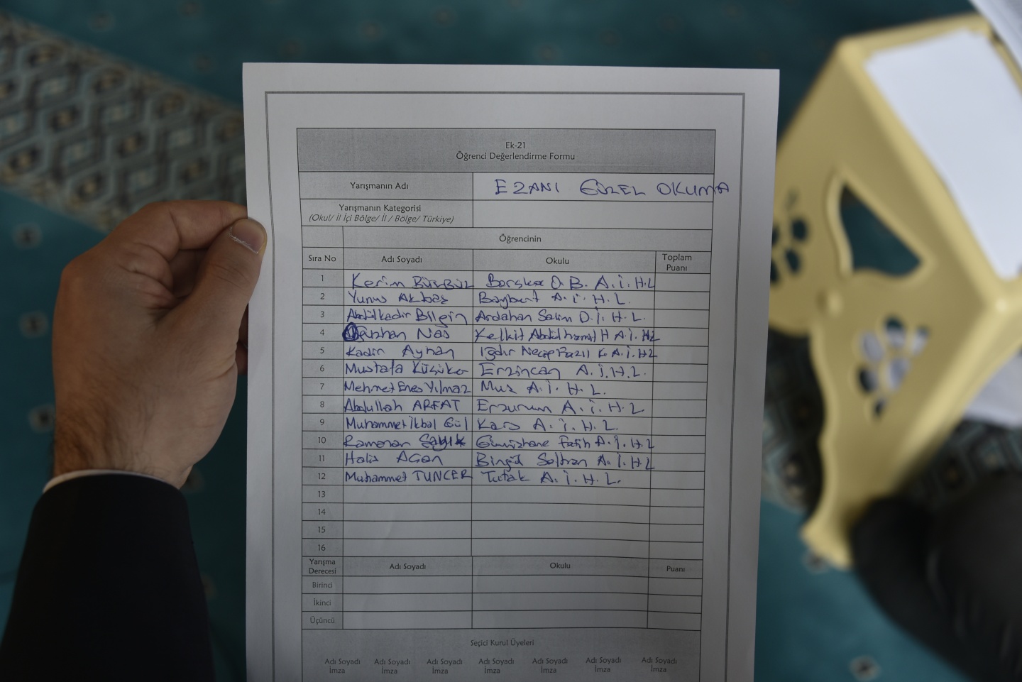 Ezan okuma ve Hafızlık bölge finalleri Gümüşhane’de yapıldı 42