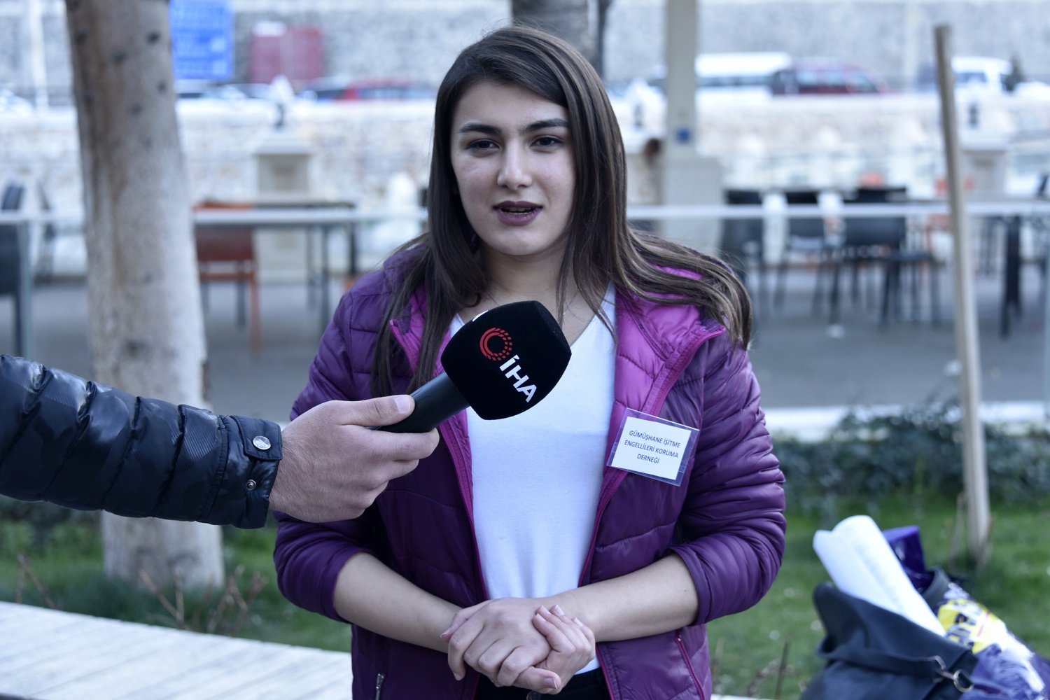 İşaret dili kursiyerlerinden Gümüşhane caddelerinde sosyal deney 3