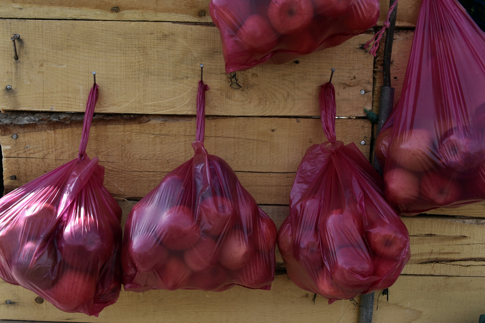 Karayolu kenarında ‘Askıda Elma’ 7