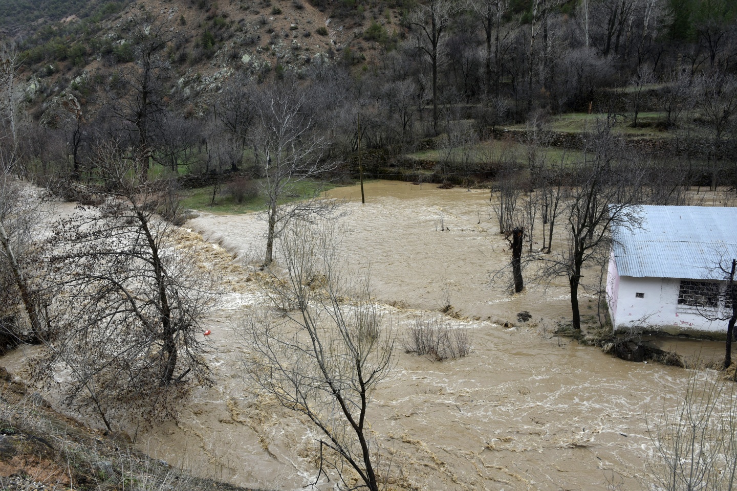 Gümüşhane’de yağmur dereleri taşırdı 6