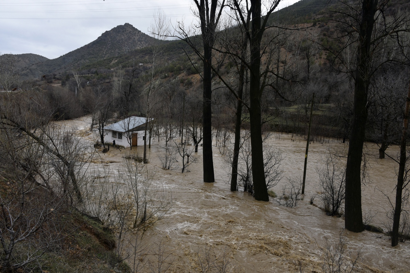 Gümüşhane’de yağmur dereleri taşırdı 1