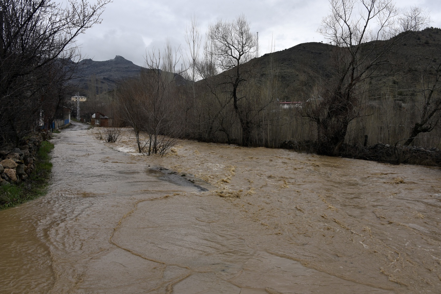 Gümüşhane’de yağmur dereleri taşırdı 29