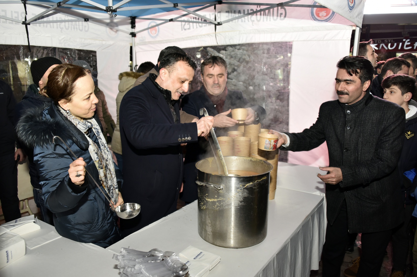 Gümüşhane’de eksi 5 derecede kurtuluş yürüyüşü 13