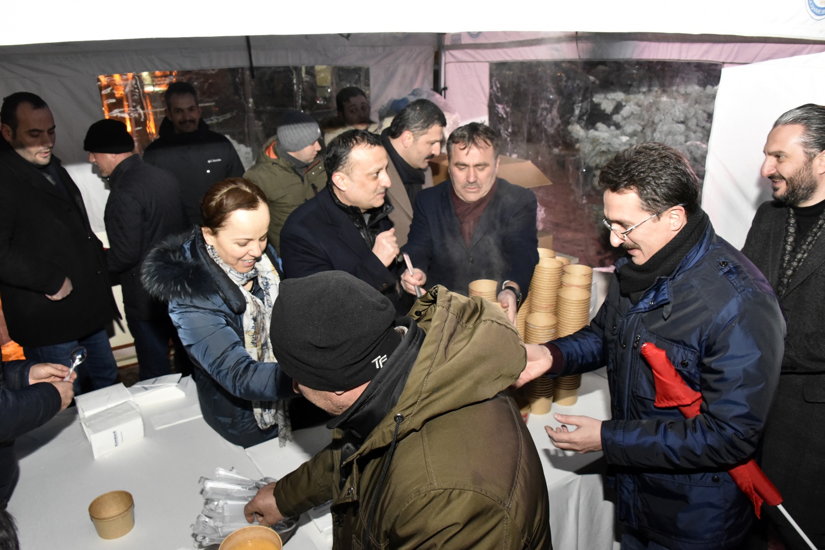 Gümüşhane’de eksi 5 derecede kurtuluş yürüyüşü 14