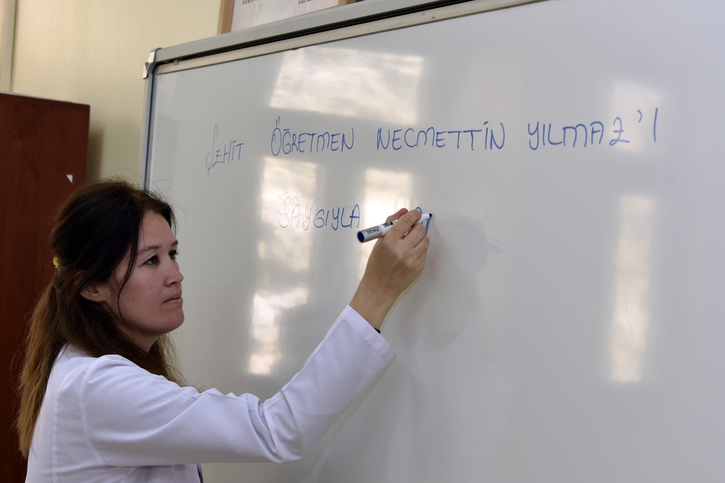 Şehit Öğretmen Necmettin Yılmaz’ın adının verildiği okulda yeni dönem hüzünlü başladı 1