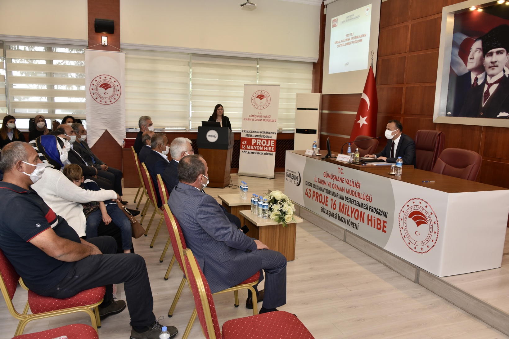 Gümüşhane’de 16 milyon hibe tutarlı projeler için imza töreni düzenlendi 25