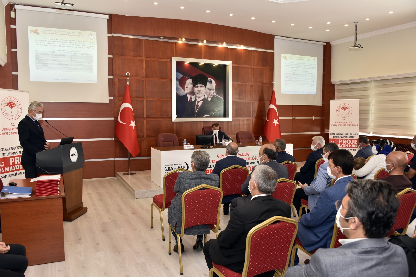 Gümüşhane’de 16 milyon hibe tutarlı projeler için imza töreni düzenlendi 30