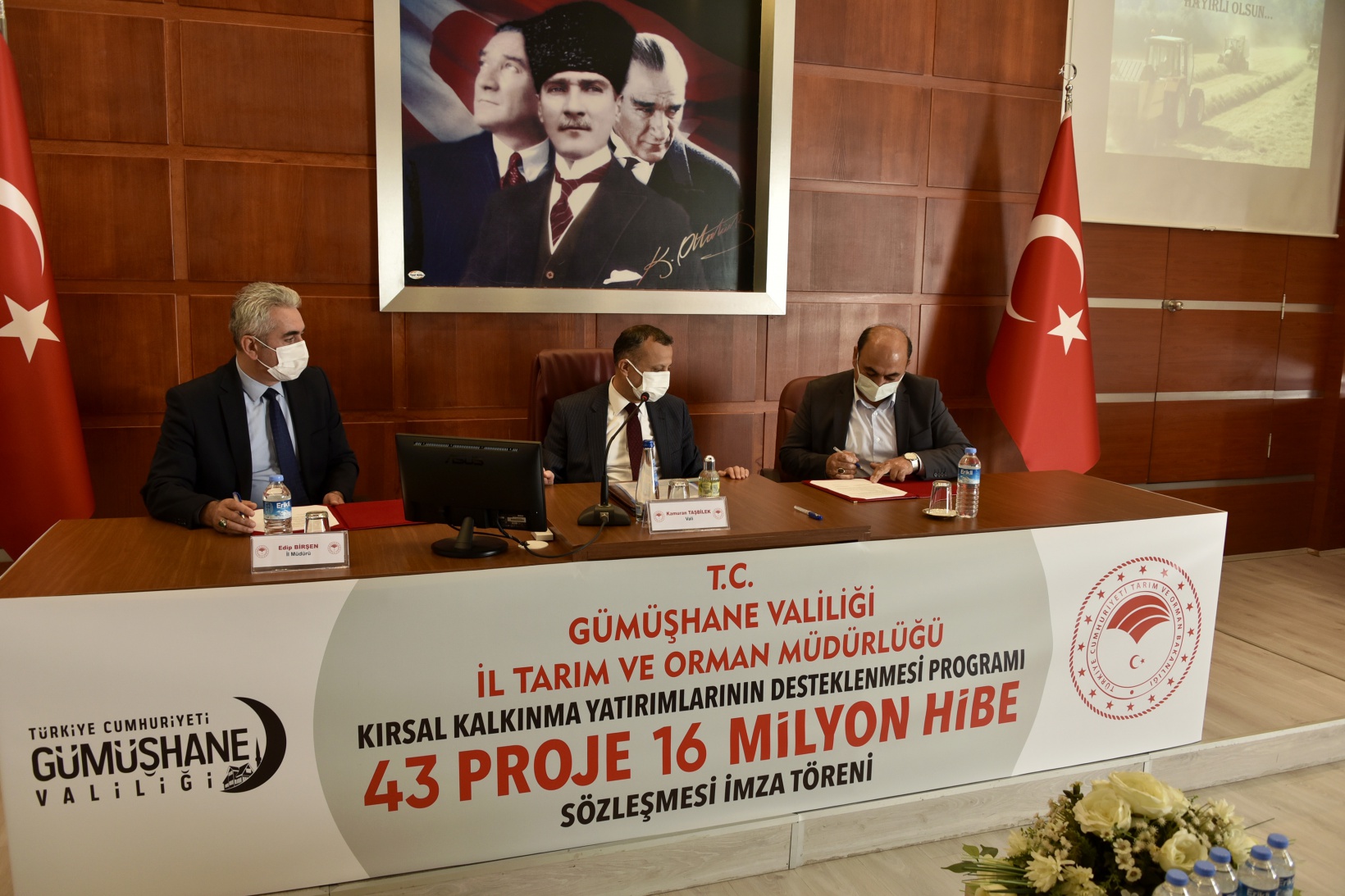 Gümüşhane’de 16 milyon hibe tutarlı projeler için imza töreni düzenlendi 14
