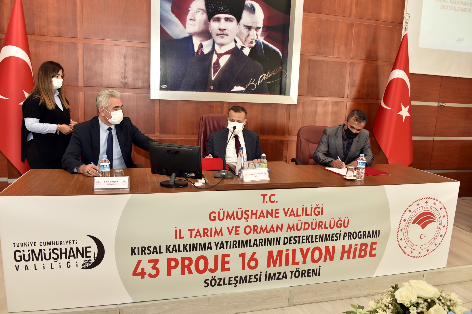 Gümüşhane’de 16 milyon hibe tutarlı projeler için imza töreni düzenlendi 28