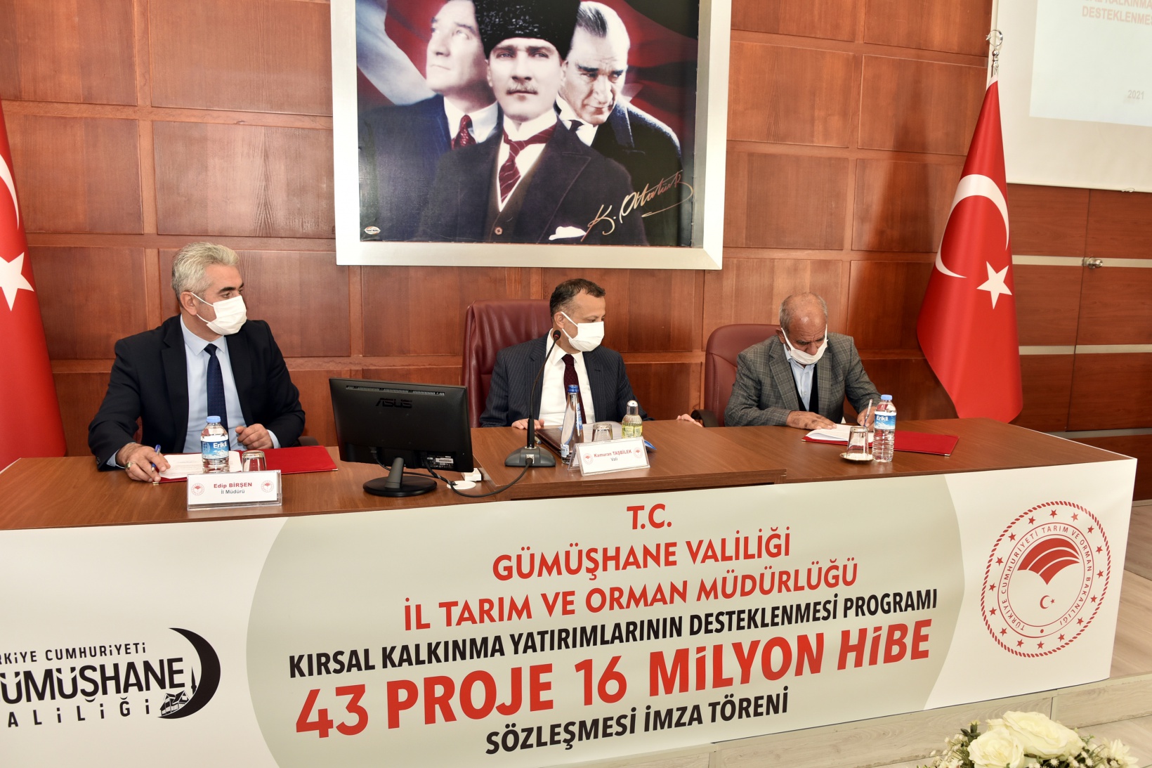 Gümüşhane’de 16 milyon hibe tutarlı projeler için imza töreni düzenlendi 24