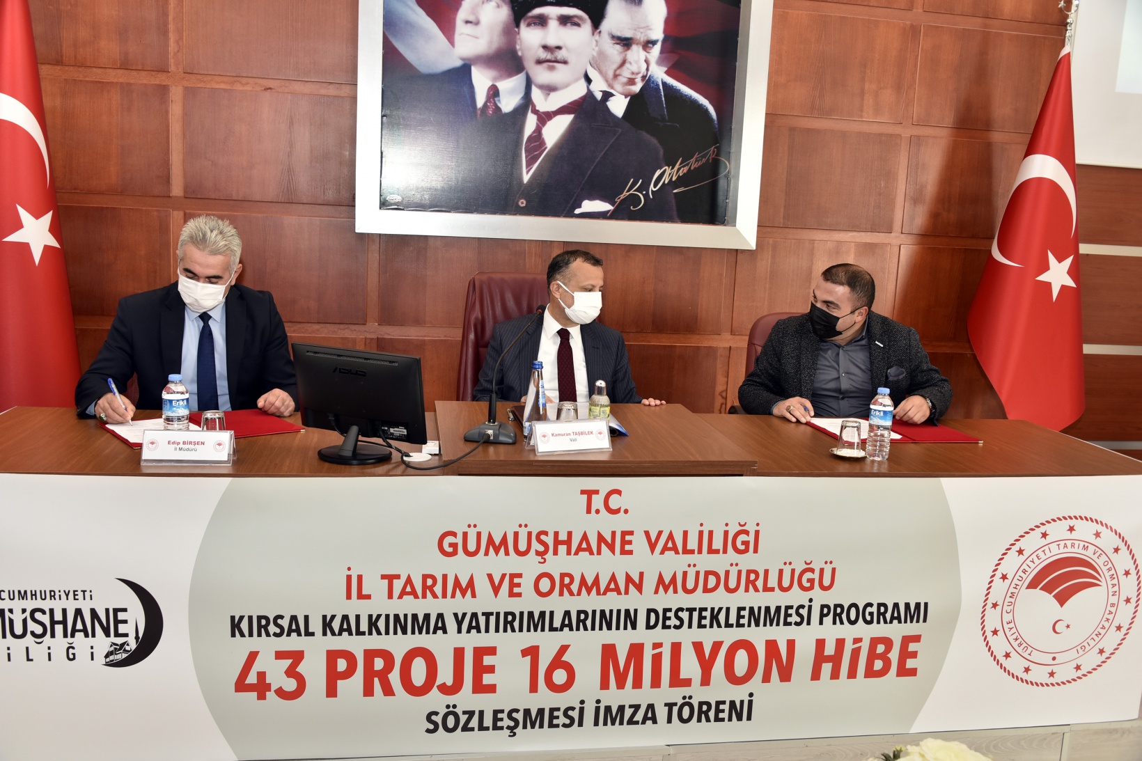 Gümüşhane’de 16 milyon hibe tutarlı projeler için imza töreni düzenlendi 19