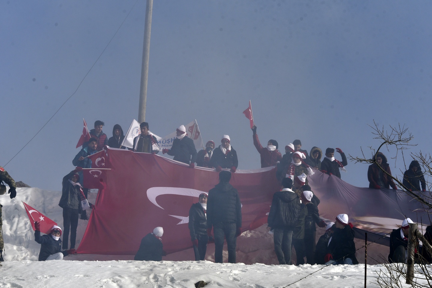 Gümüşhane, Zigana dağında eksi 4 derecede Sarıkamış şehitleri için yürüdü 55