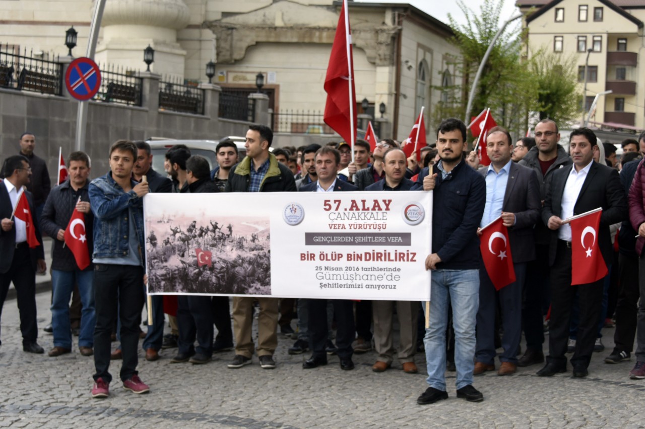 Gümüşhane’de 57.Alay’a Ahde Vefa Yürüyüşü 8