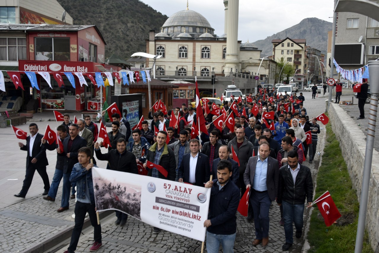 Gümüşhane’de 57.Alay’a Ahde Vefa Yürüyüşü 9