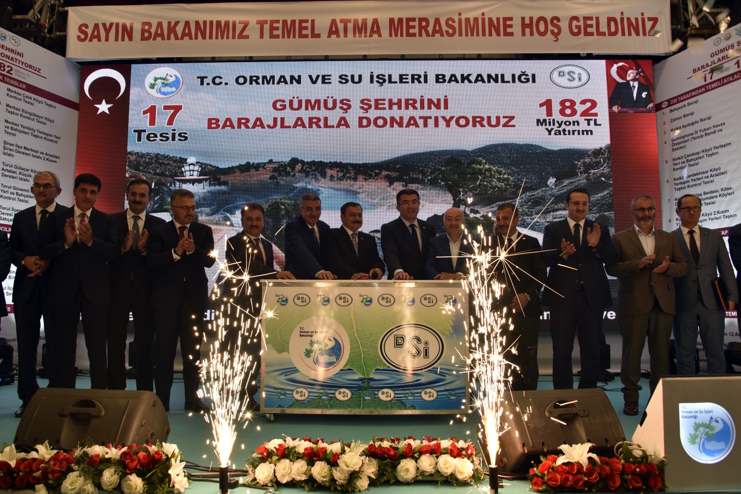 Bakan Eroğlu Gümüşhane’de 182 milyon TL’lik tesislerin temelini attı 24