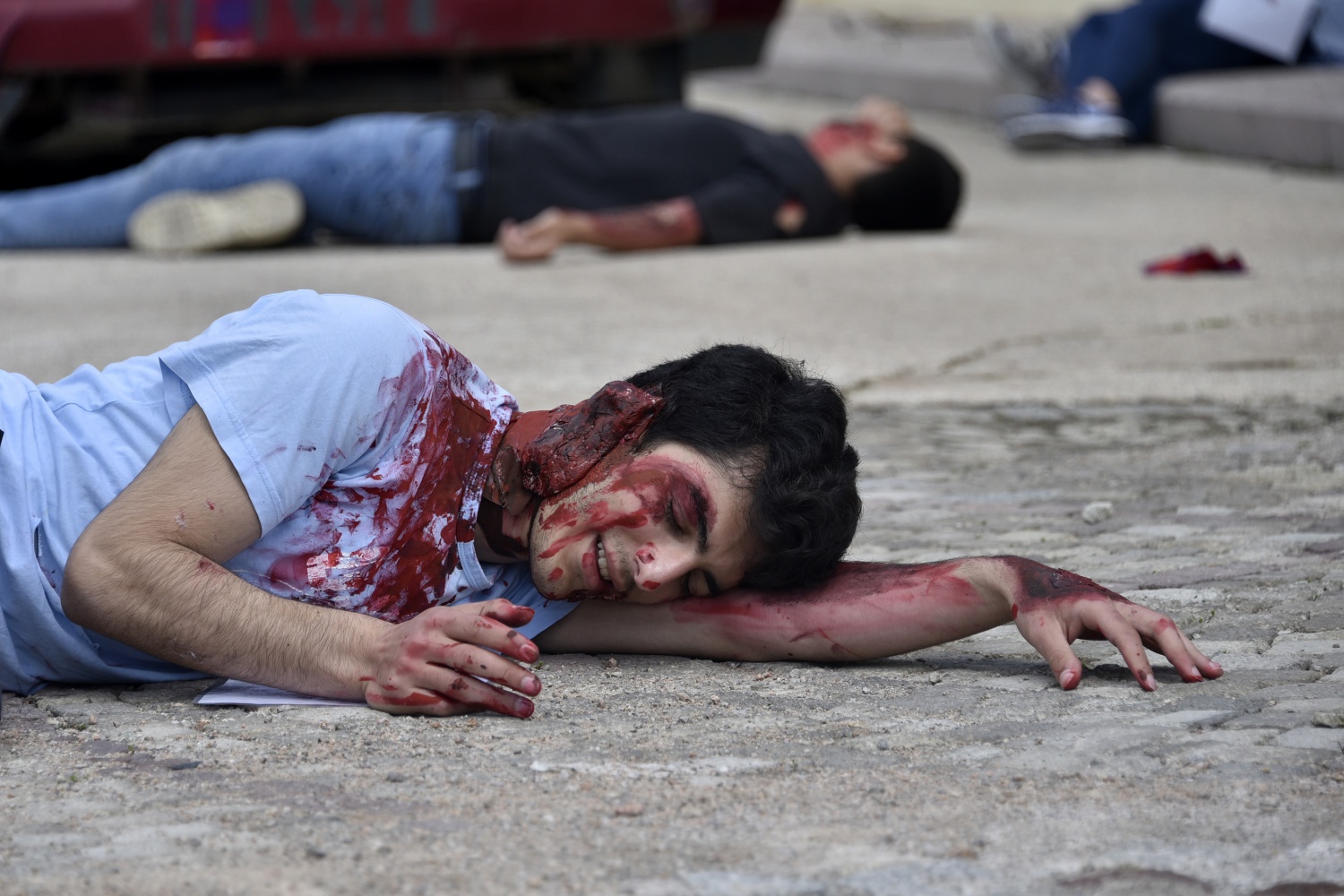 Gümüşhane’de öğrencilerden nefes kesen tatbikat 6