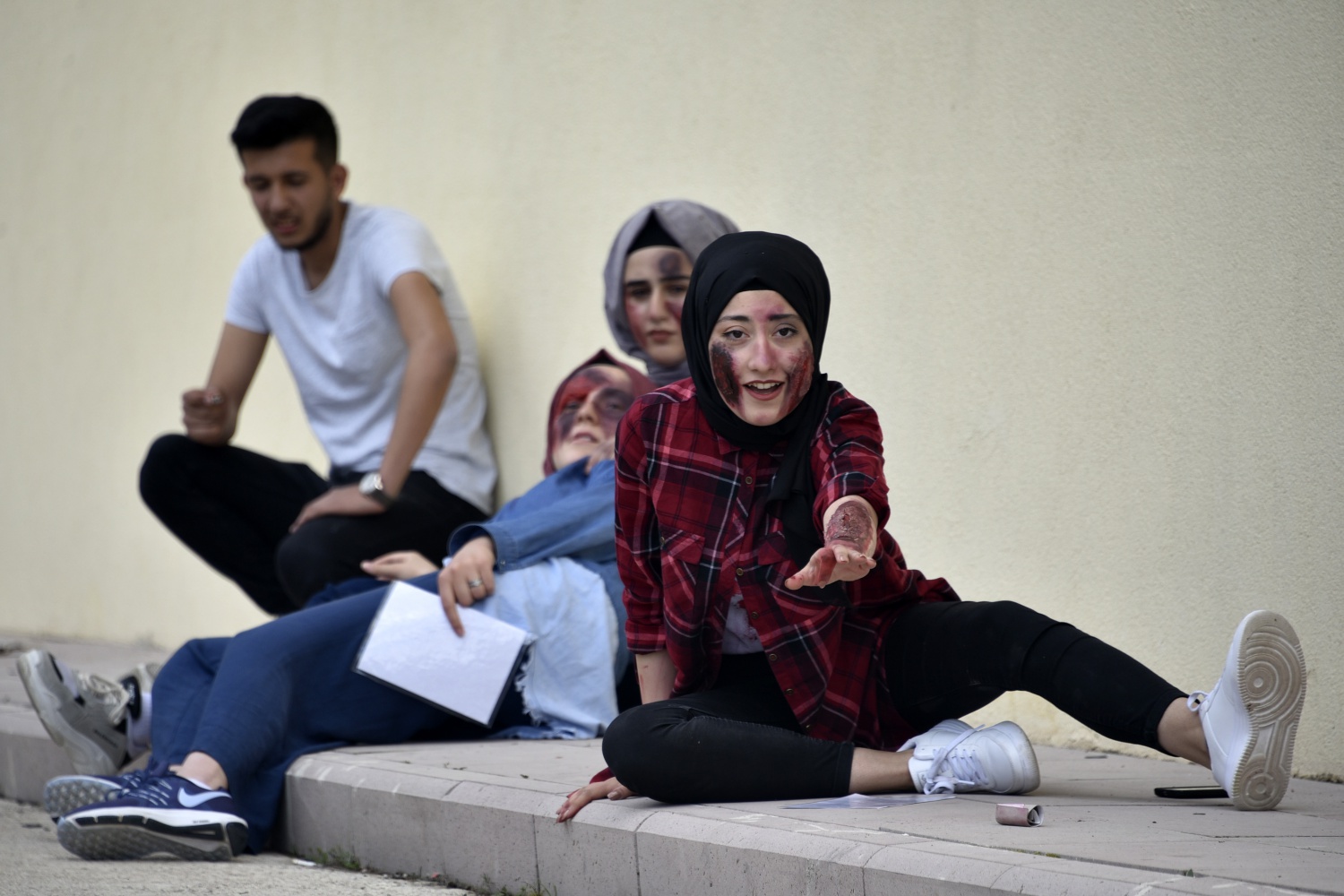 Gümüşhane’de öğrencilerden nefes kesen tatbikat 1