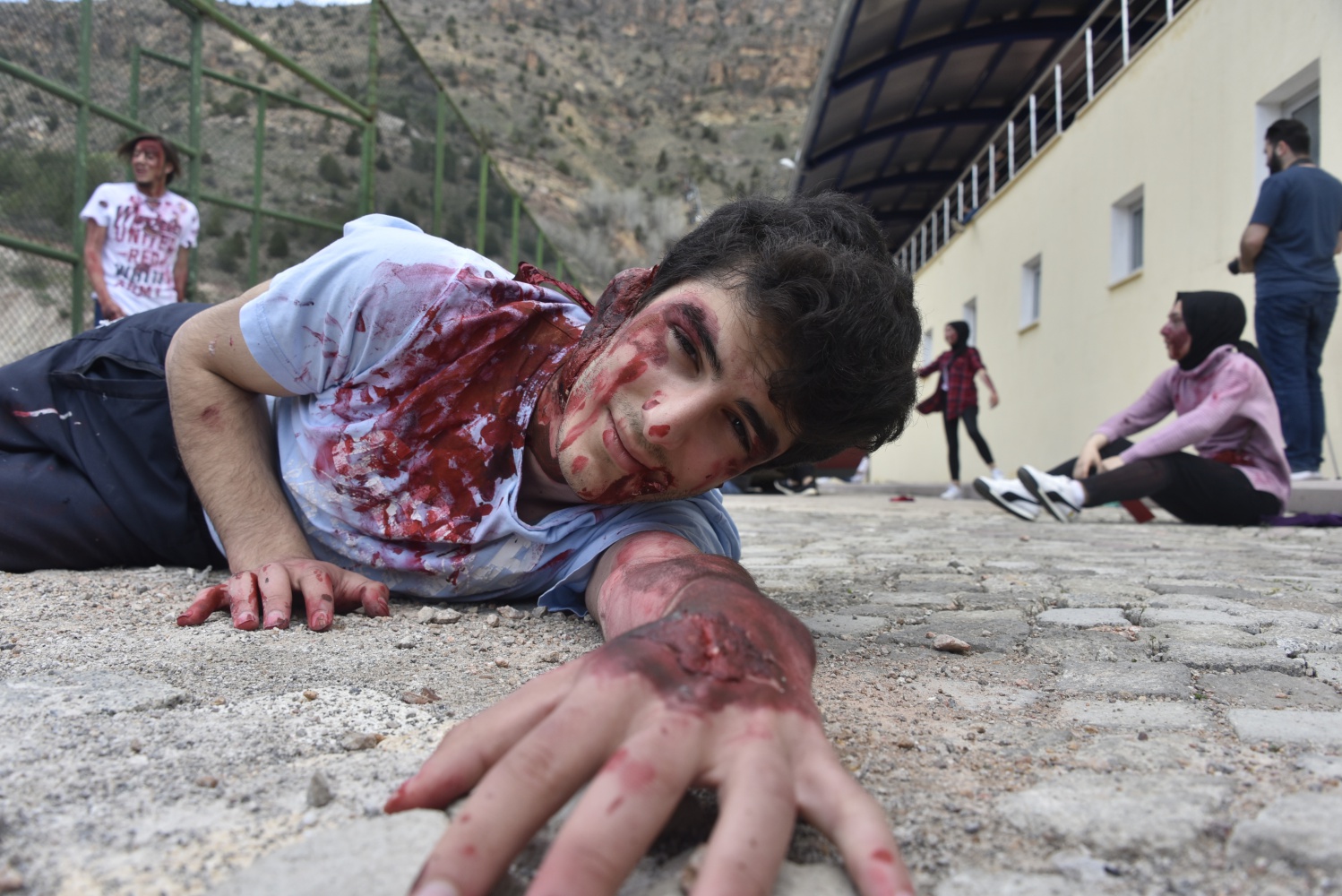 Gümüşhane’de öğrencilerden nefes kesen tatbikat 11