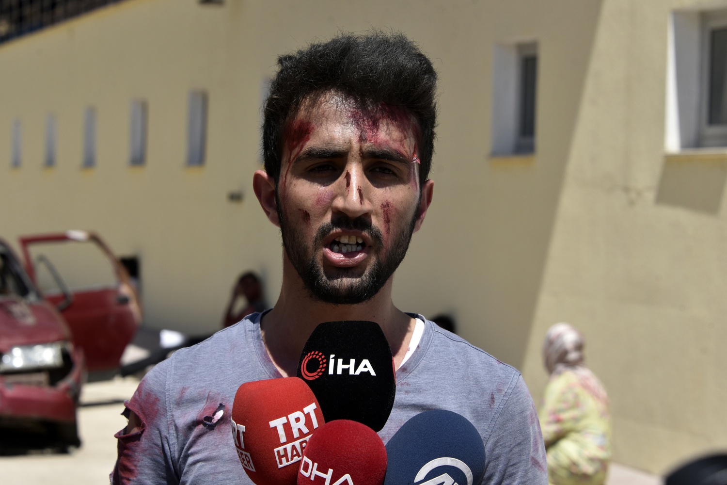 Gümüşhane’de öğrencilerden nefes kesen tatbikat 7