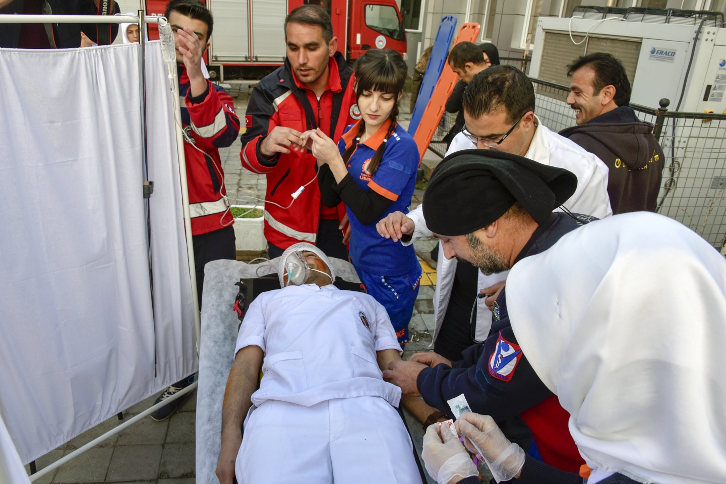 Gümüşhane Devlet Hastanesinde yangın tatbikatı 2