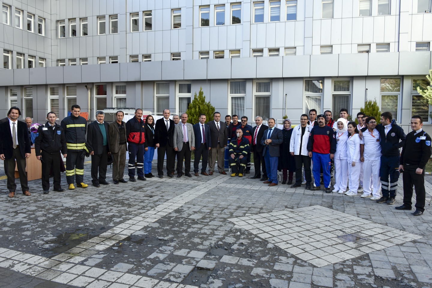 Gümüşhane Devlet Hastanesinde yangın tatbikatı 4