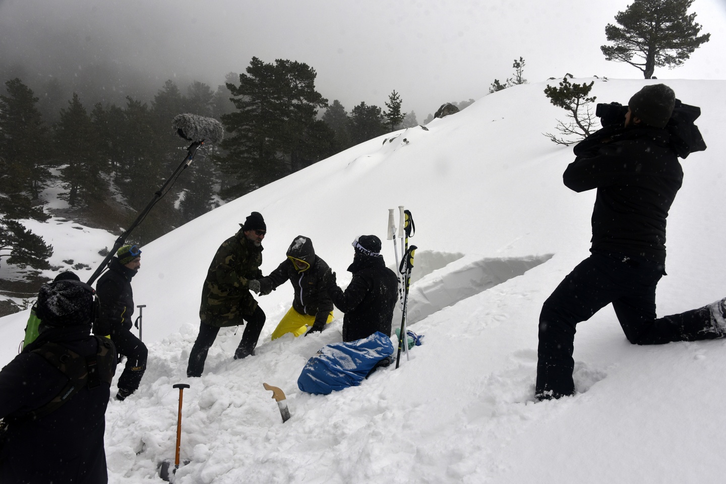 Zigana’da çığ belgeseli çekiliyor 19