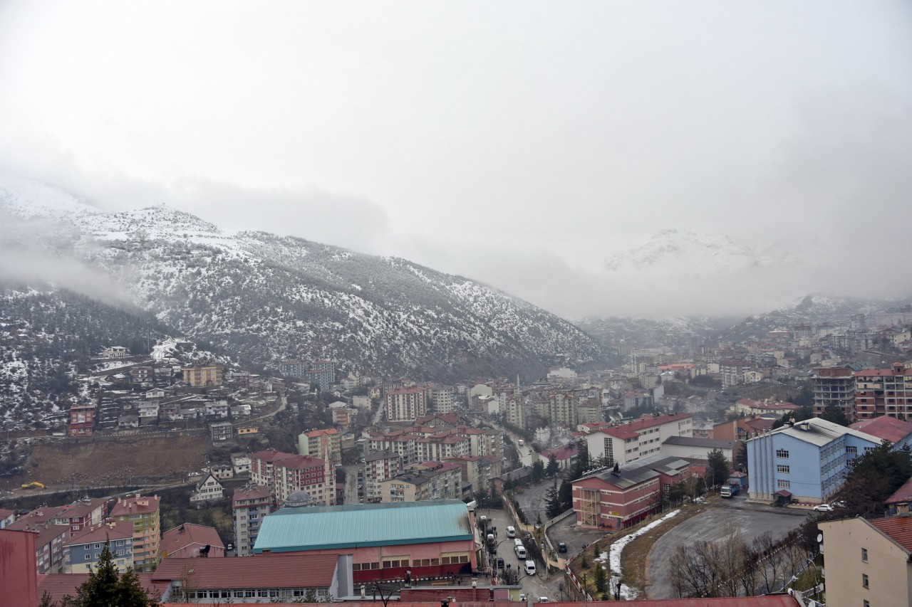 Gümüşhane'de kar yağışı 7